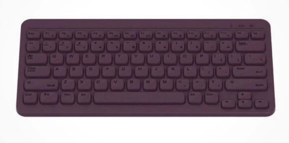 NORTH Compact Square Key Wireless Keyboard - Plum - Picture 4 of 4